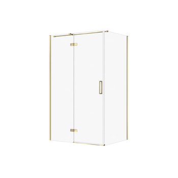 KABINA PRYSZNICOWA CITY Z ZAWIASAMI ZŁOTA 120X90X195 LEWA TRANSP