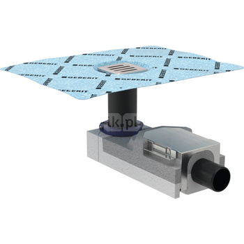 Odpływ podłogowy Geberit do prysznica, do wysokości jastrychu przy wpuście 90–220 mm: d=50mm