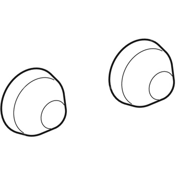 Zestaw zaślepek Geberit do elementów mocujących do pisuaru (2 szt.): Biały