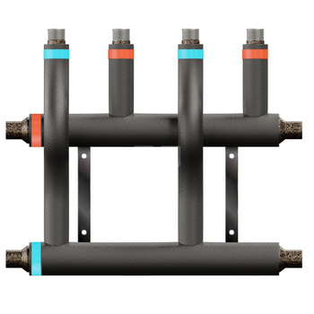 Rozdzielacz do grup pompowych RGP 2D+ 2-drogowy 50/25 - ocieplony