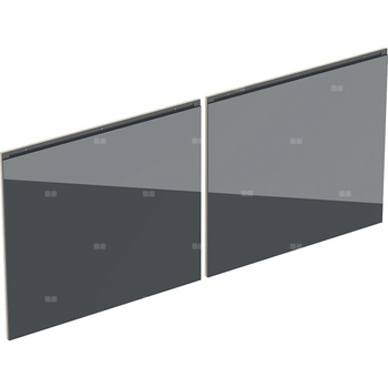 Zestaw frontów szuflad do szafki pod umywalkę podwójną GEBERIT, kol. lava szer.1200 mm