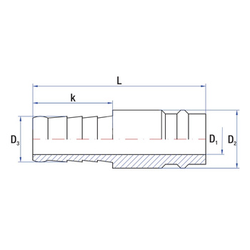 Złącze dwójnik proste RUMET zaciskowe Mosiądz niklowany 8 mm