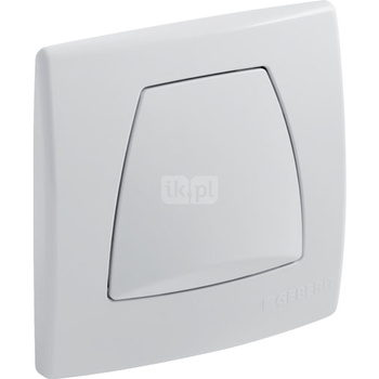 Przycisk uruchamiający Geberit Twinline, do zaworu spłukującego do pisuarów z pneumatycznym uruchamianiem spłukiwania: Chrom matowy