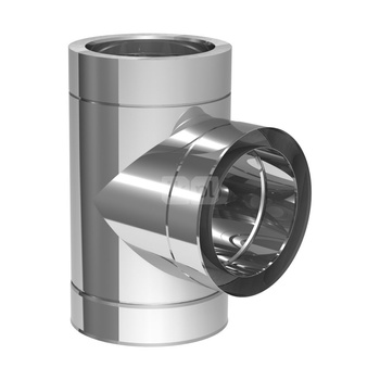 Trójnik 90' JEREMIAS 205-DWETN11 110 x 110 x 110 do odprowadzania spalin