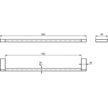 CONNECT PORĘCZ NA RĘCZNIK 600 MM