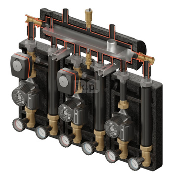Kompania PRO 3D+ 8044 (SKE 2DC+ 55kW, UNI, 2xVRG432, pompy DN25 DAB/LFP, siłownik ARA)