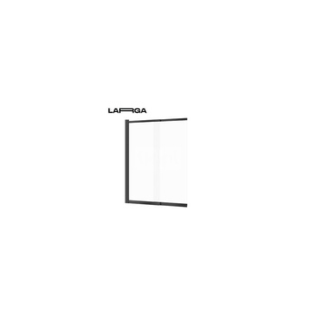 PARAWAN NAWANNOWY LARGA CZARNY DWUSKRZYDŁOWY 140X115 PRZES SZKŁO TRANS