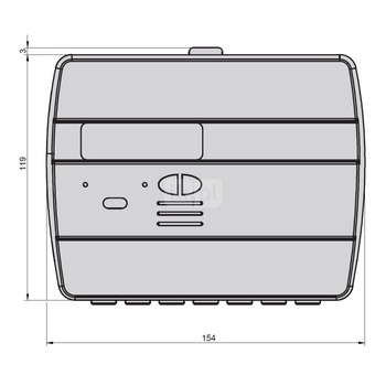 Ciepłomierz ultradźwiękowy rozdzielny z wewnętrznym Modułem radiowym, typu HYDROSONIS UP DN 25 Qp=3,5 m3/h, Tmax: 130st.C, L=260 mm