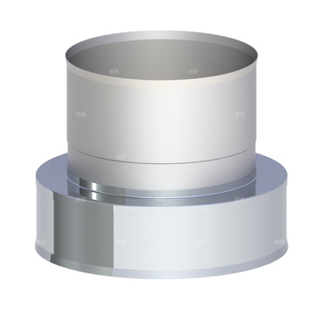 Zakończenie wylotu rury dwuściennej z podłączeniemnasady obrotowej fi 160mm nasady obrotowej fi 160mm