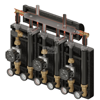 Brygada PRO 3D+ 9003 (KRE, 2xUNI, VTA322, pompy DN25 Grundfos)