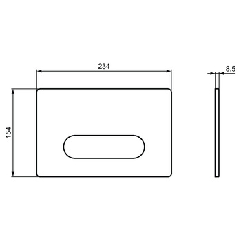 OLEAS PRZYCISK SPŁUKUJĄCY M4 BIAŁY