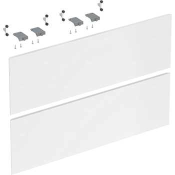 Zestaw frontów szuflad do dolnej szafki pod umywalkę GEBERIT ONE, kol. biały wysoki połysk szer.750 mm