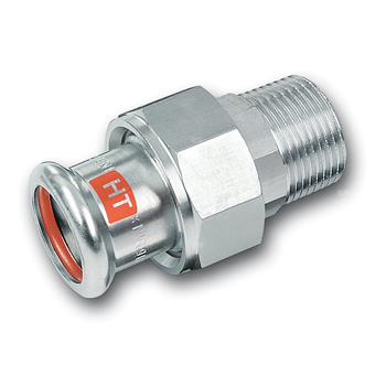 Śrubunek Concept By SANHA Therm Industry trzyczęściowy, stal, 18 mm x 1/2'' (zw x GZ)