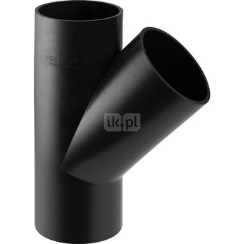 Trójnik GEBERIT HDPE 45' PE 315 mm x 160 mm x 315 mm (króciec z tworzywa sztucznego do spawania/zgrzewaniania x króciec z tworzywa sztucznego do spawania/zgrzewaniania x króciec z tworzywa sztucznego do spawania/zgrzewaniania)