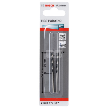 WIERT. HSS POINTTEQ  2.6MM 2PC