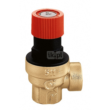 Zawór przelewowy CALEFFI 513 mosiądz 1,5 bar GW 1/2''