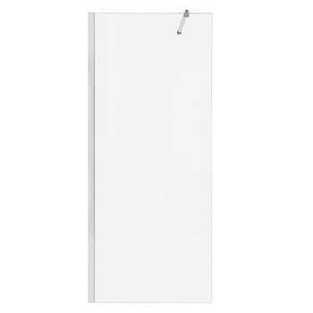 Kabina prysznicowa Walk-in z chromowanymi profilami