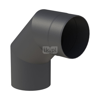 Kolano 90st. fi160mm, kolor czarny