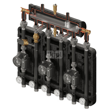 Kompania 3D+ 8003 (SKE 2DC+ 55kW, 2xUNI, VTA322, pompy DN25 DAB/LFP)