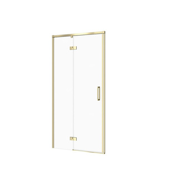DRZWI NA ZAWIASACH KABINY PRYSZ LARGA ZŁOTA MAT 90X195 LEWE TRANS