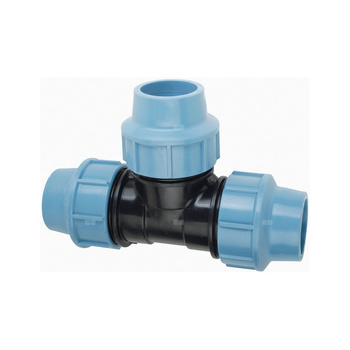 Trójnik AGAFLEX PP 90 mm x 90 mm x 90 mm (połączenie zaciskowe x połączenie zaciskowe x połączenie zaciskowe)do rur PE