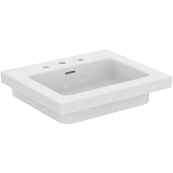 Umywalka podumywalkowa 610x510x150 mm, 3 otwory na baterię, z przelewem - EXTRA