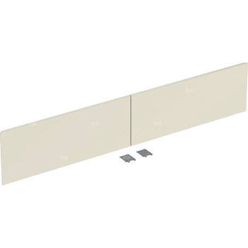 Zestaw frontów szuflad (2 szt.) do dolnej szafki pod umywalkę z dwoma szufladami GEBERIT ONE, kol. piaskowoszary wysoki połysk