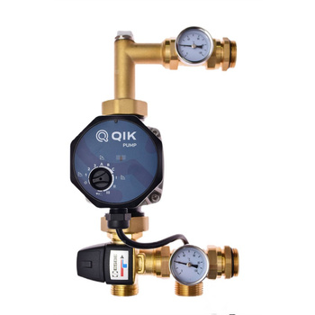 Zespół mieszający QIK Optimo - ZMPW-3/Q - 20-50'C z pompą QIK Kvs 3,4