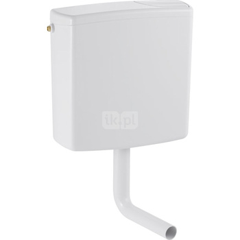 Spłuczka natynkowa GEBERIT AP140, 405 x 410 x 138 mm, sposób zawieszenia:niski, zieleń mchu