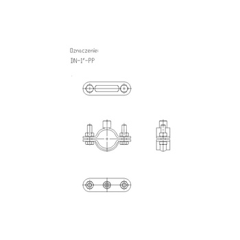Obejma mocująca tryskaczowa NICZUK DN 32-34 mm 1-PP