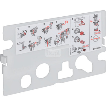 Płytka ochronna Geberit do spłuczki podtynkowej Kappa 15 cm