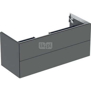 Szafka pod umywalkę Geberit ONE, z dwoma szufladami: Szerokość umywalki=120cm, Lava, Lakierowany matowy