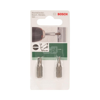 Bit Bosch Standard HEX 25 mm prosty płaski 1,2x6,5 mm XH (2 szt.)