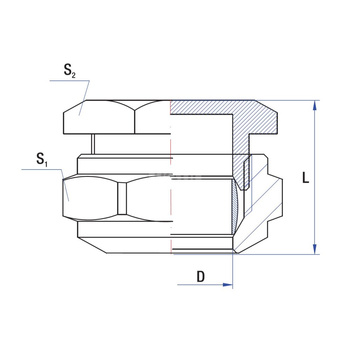 Korek RUMET mosiądz 22 mm na zacisk