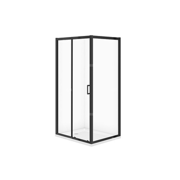 SET C709 KABINA ARTECO CZARNA PROST 100X80X190 + BR TAKO 100X4 WIR