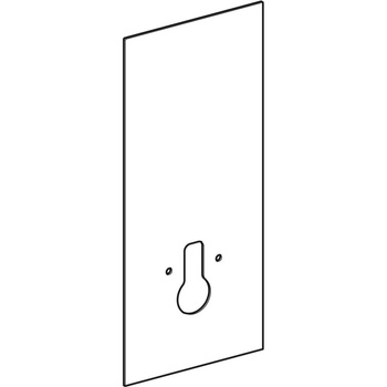 Okładzina przednia do modułu sanitarnego Geberit Monolith do wiszącej miski WC, 114 cm: Piaskowy szary / Szkło