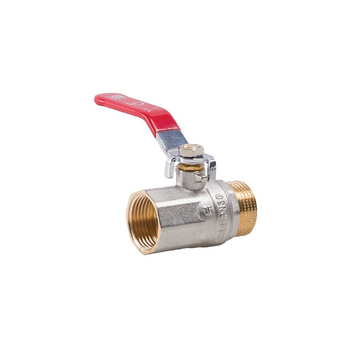 Zawór kulowy PERFEXIM KX03 mosiądz niklowany, PN30 1/2'' GZ x GW, uchwyt: dźwignia