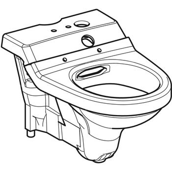 Miska ustępowa częściowo wyposażona, do Geberit AquaClean 8000plus: Biały-alpin