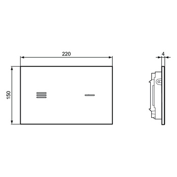 Płyta sterująca elektroniczna/IR 220x4x150 mm, elektroniczna - SYMFO