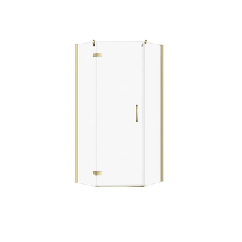 KABINA PRYSZNICOWA PIĘCIOKĄTNA CITY ZŁOTA 80X80X195 LEWA TRANS.
