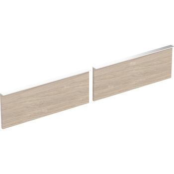 Zestaw frontów szuflad do dolnej szafki pod dwie umywalki GEBERIT iCon, kol. dąb szer.1200 mm