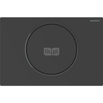 Elektroniczny zestaw uruchamiający WC Geberit, RF, Sigma10, 12cm, stal nierdz., czarny mat, easy-to-clean