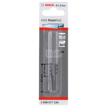 WIERT. HSS POINTTEQ  1.5MM 2PC