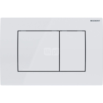 Przycisk uruchamiający Geberit Delta20, przedni, biały-alpin, prostokątny