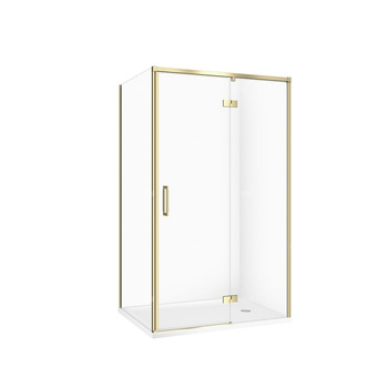 SET C286 KABINA LARGA PRAWA ZŁOTA MAT 120X90X195+TAKO BIAŁY 120X4 WIR