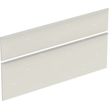 Zestaw frontów szuflad do szafki pod umywalkę podwójną GEBERIT, kol. sand wysoki połysk szer.1200 mm