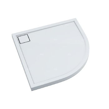 Brodzik kompozytowy Stabilsound Plus® Omega 100x100x5 cm R55, półokrągły