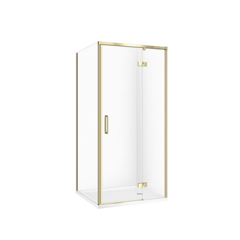 SET C266 KABINA LARGA PRAWA ZŁOTA MAT 80X80X195+TAKO BIAŁY 80X4 WIR