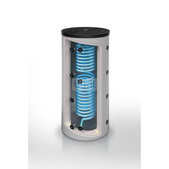 Zbiornik buforowy czarny z wężownicą nierdzewną, przepływową - Joule - THERMAL STORE BLACK  - 800l