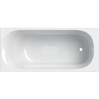 Wanna prostokątna Geberit Soana, slim rim, z nogami: 170x75cm, Całkowita pojemność=233l